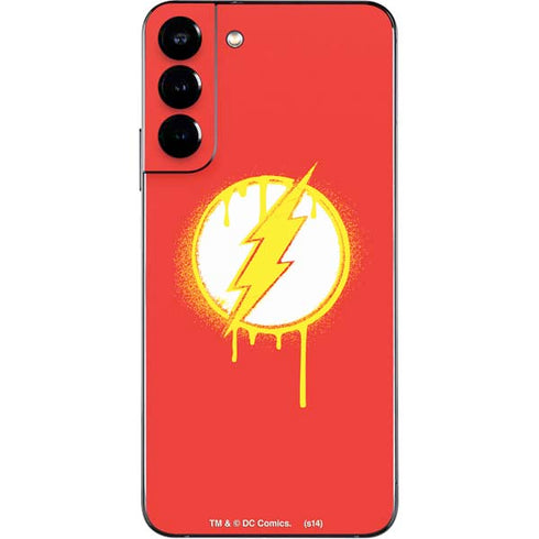 DC Comics The Flash Emblem Drip Galaxy S22 Plus Skin